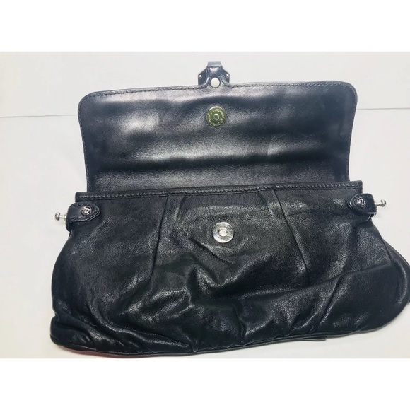 L.A.M.B. Gwen Stefani Handbag Clutch Black Leather - Picture 3 of 8